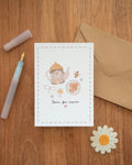 Carte Bonne Fête Maman - Goûter au cottage