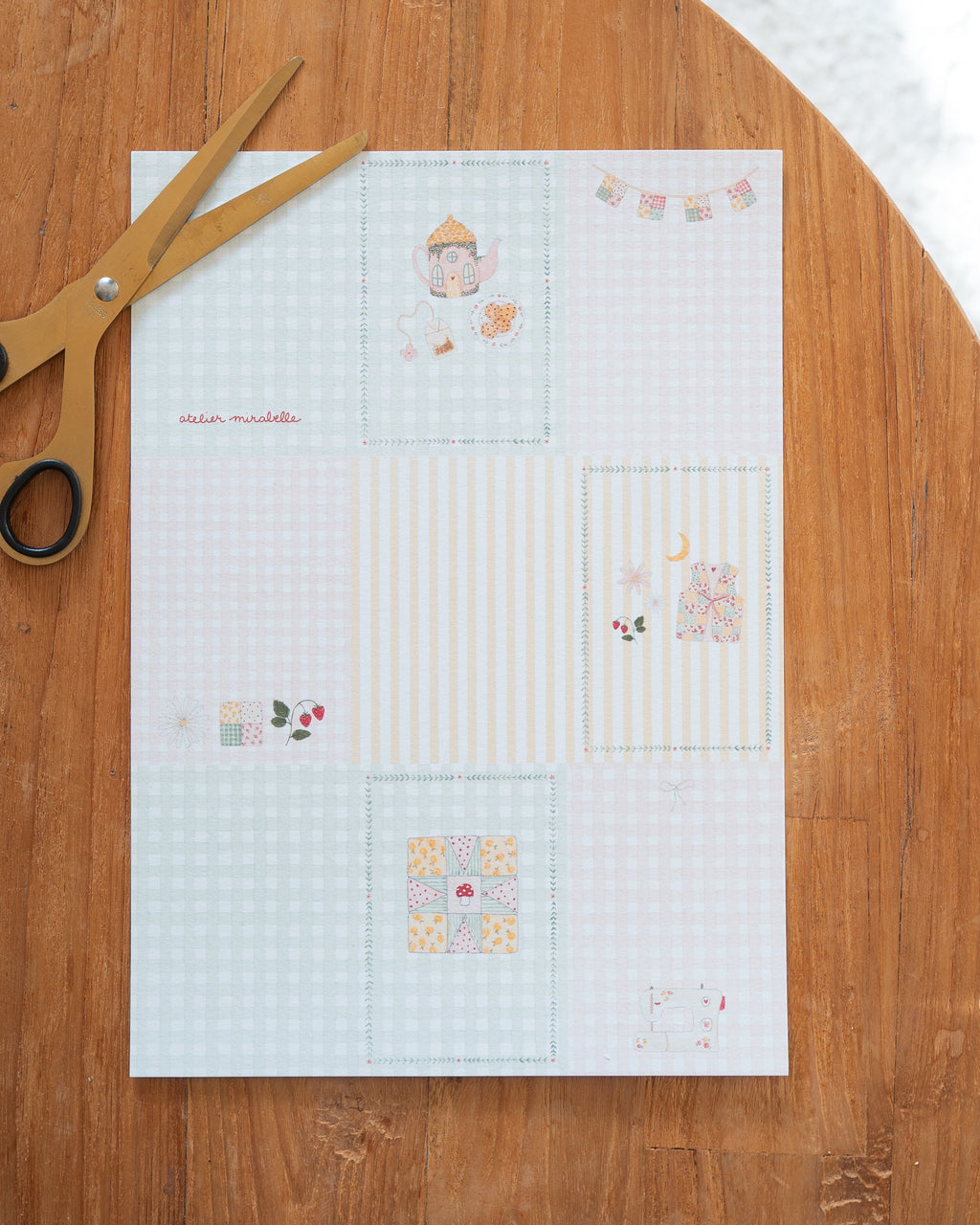 Kit scrapbooking Après-midi au cottage