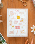 Planche de stickers - Crafty girl