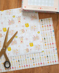 Lot de 2 papiers scrapbooking A4 - Crafty girl