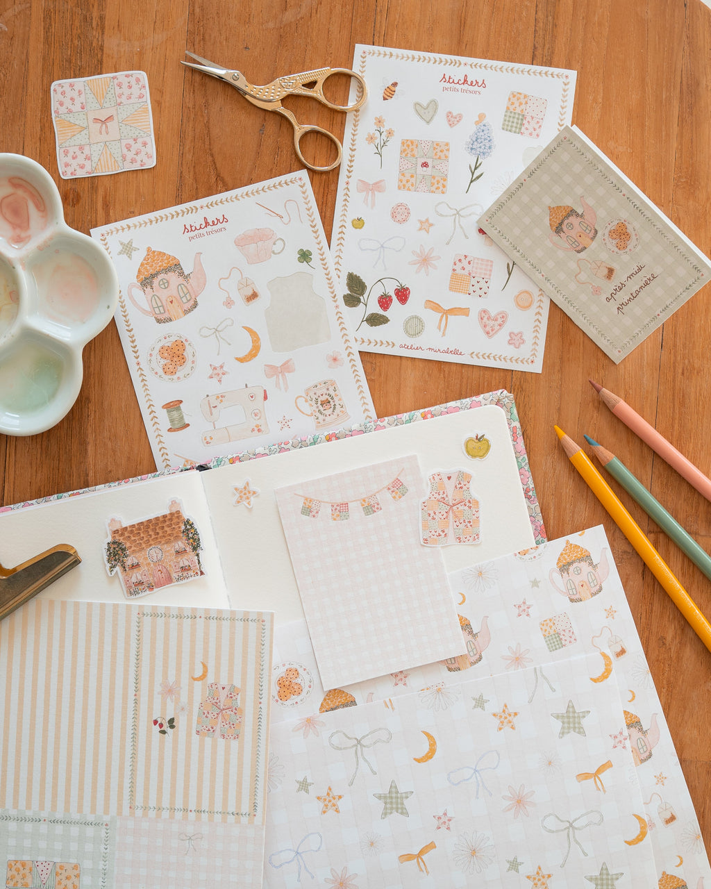 Kit scrapbooking Après-midi au cottage