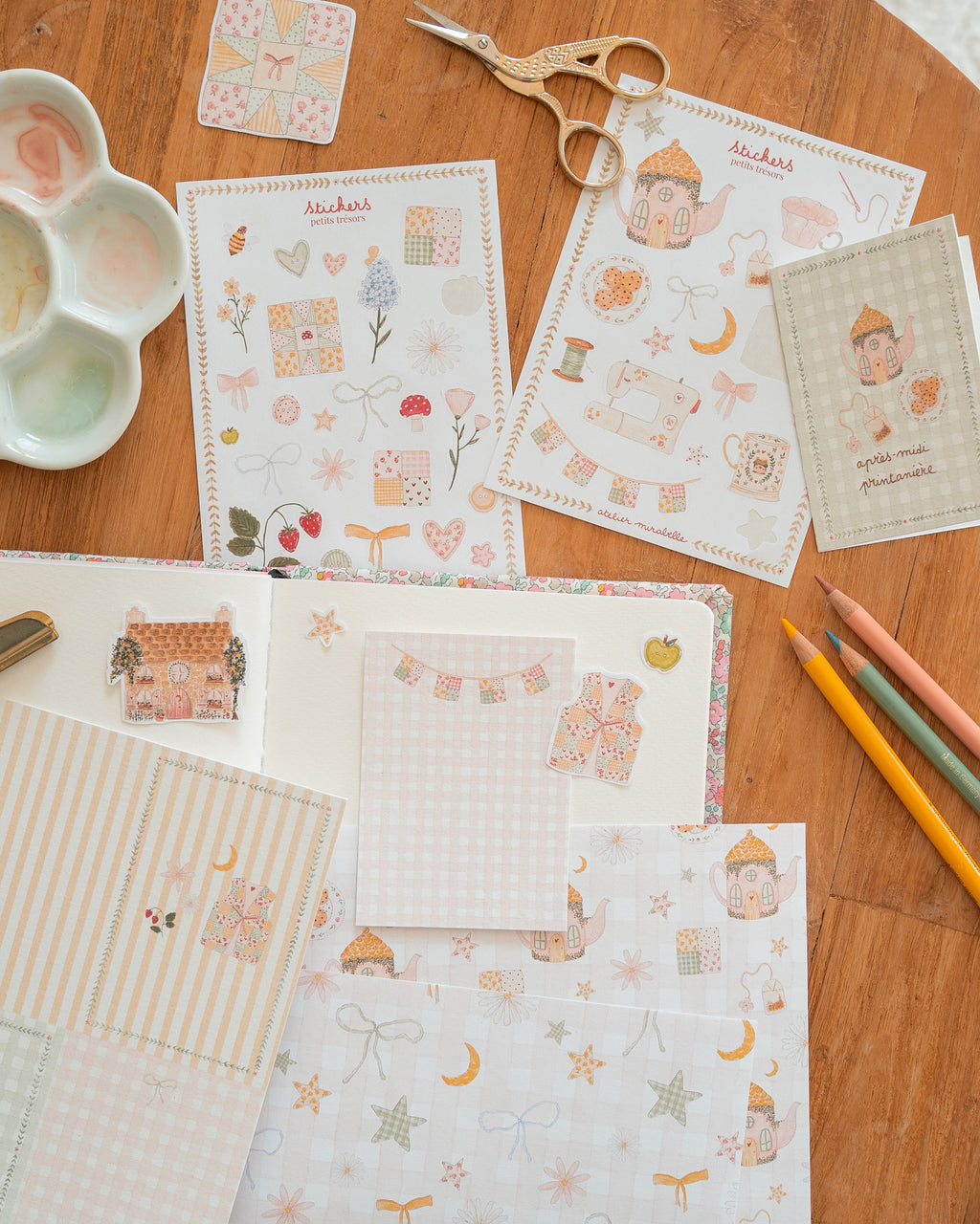 Kit scrapbooking Après-midi au cottage