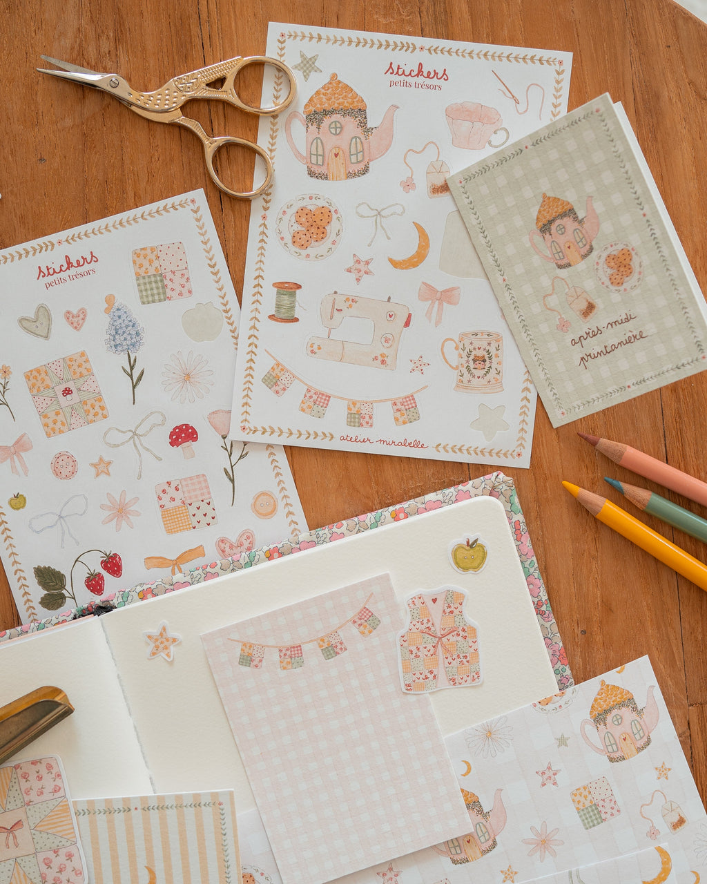 Kit scrapbooking Après-midi au cottage