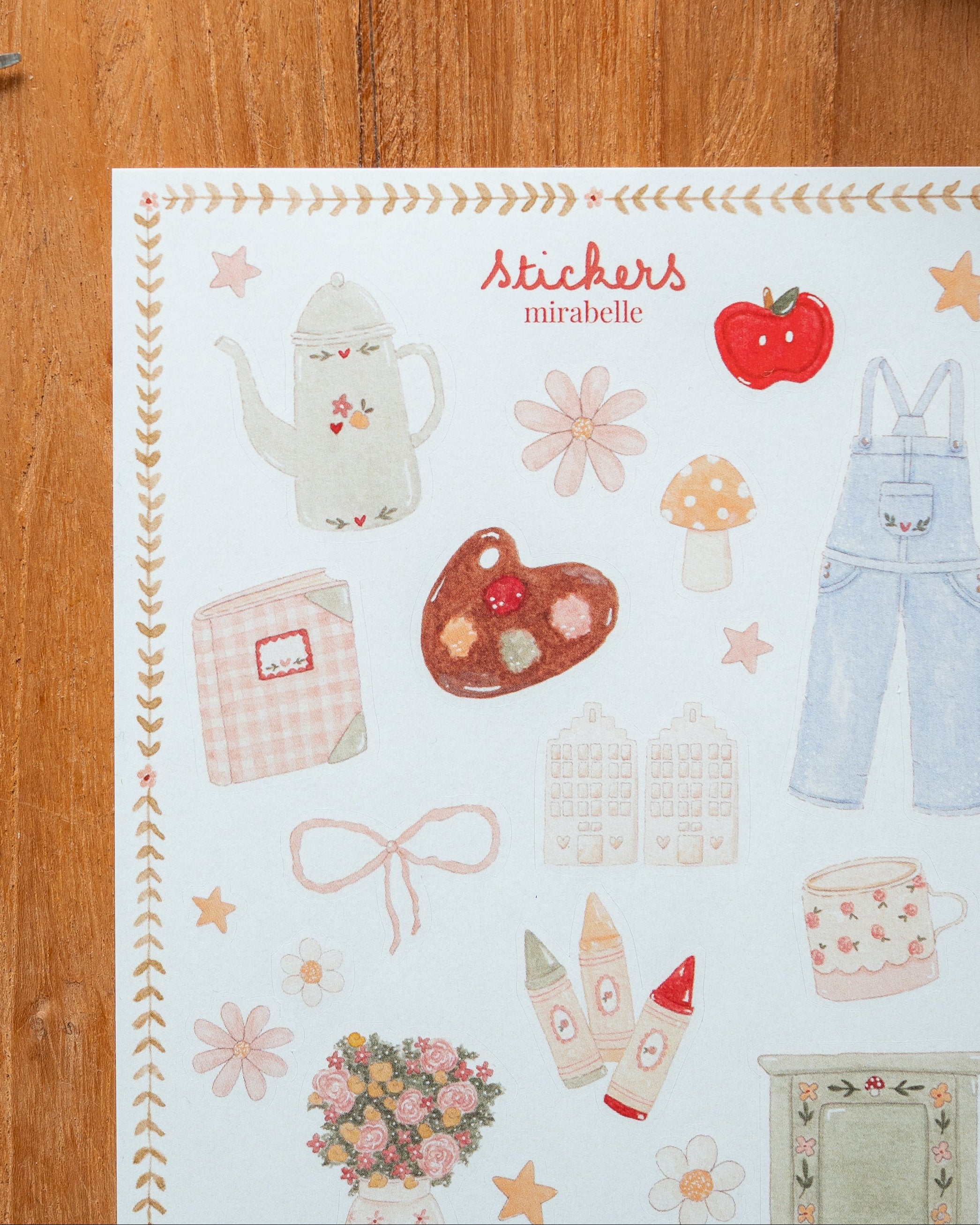 Planche de stickers - Mirabelle