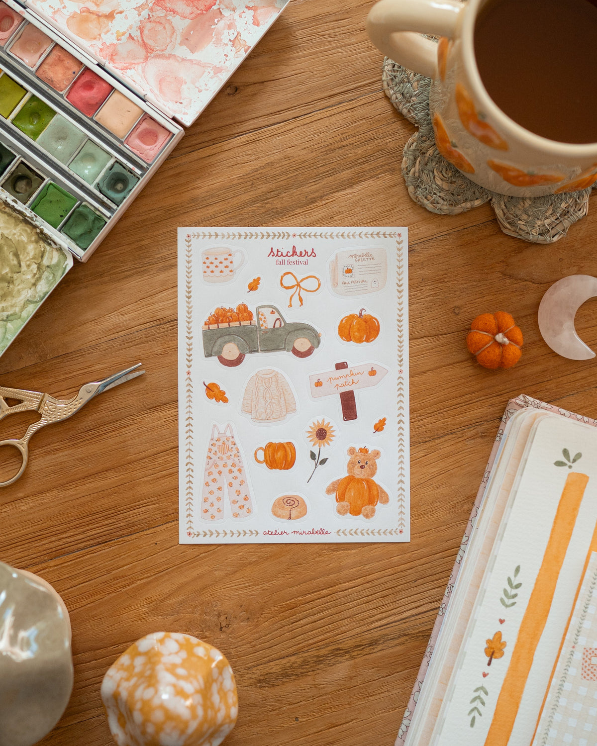 Planche de stickers - Fall Festival