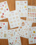 Pack 8 planches de stickers - collection printemps / été