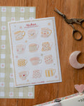 Planche de stickers - Ma collection de tasses