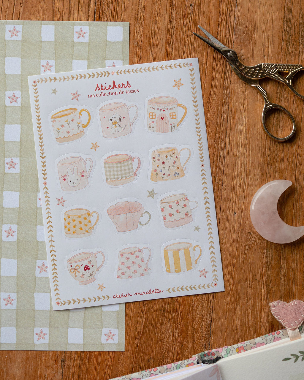Pack 8 planches de stickers - collection printemps / été